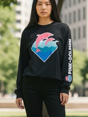 Pink Dolphin long sleeve size small 🌻🌻